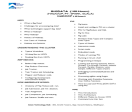 Online Program: Big Data